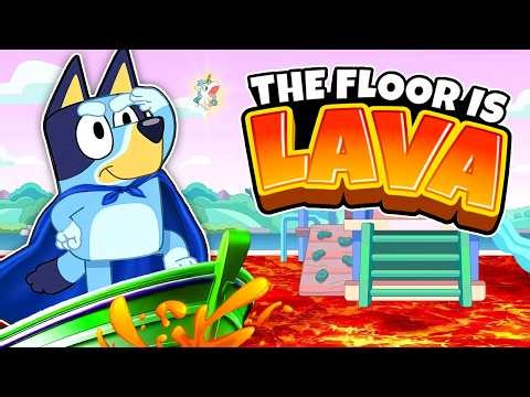 Best Bluey Floor Is Lava 🌋 | Bluey Just Dance & Freeze | Brain Breaks for Kids | GoNoodle
