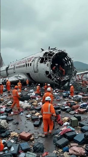 Plane Crash Recovery Begins: Workers Rush to Recover Wreckage After Crash! #planecrashrecovery