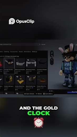 Vintage Clockwork Bunny Tophat #roblox #tophat #bunny #bunnyears #ears #hat
