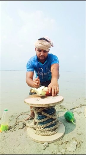 Catching Giant River Fish Using Banana Tree Trap Technique #fishing #fishinglife #shorts