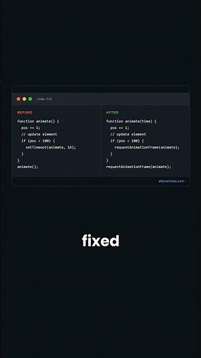 requestAnimationFrame vs setTimeout: Smoother JS Animations