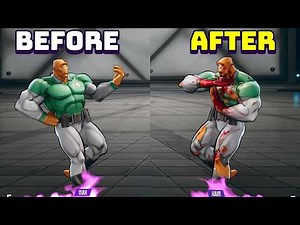 Invincible VS - All Characters Idle Animations Before & After Damage (Low HP Animations)