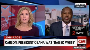 "I, once again, crossed the PC barrier." Dr. Ben Carson defends his comments that Barack Obama was "raised white." http://cnn.it/24nJD1i | CNN