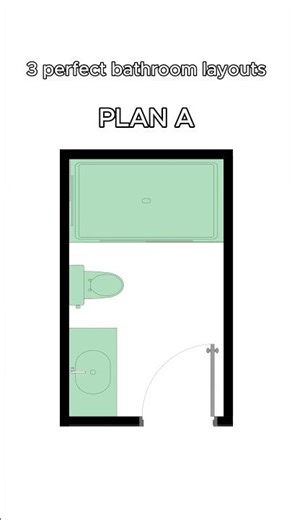 Three Bathroom Layouts With a Shower Cabin Step by Step