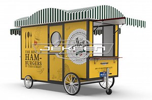 Affordable Mobile Food Cart For Sale. Italian-style Mobile Food Cart