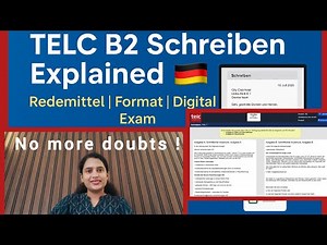 TELC B2 Schreiben Explained 🇩🇪| Redemittel, Format & example brief (Digital Exam Guide)in malayalam