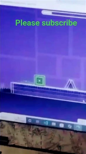 in laptop playing (geometry dash lite game) #geometrydash #game