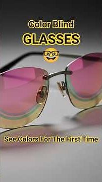 These Glasses Let Color Blind People See NEW Colors?! #colorblindglass #colourblind #light #glasses