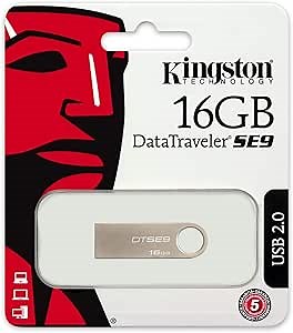 Kingston Digital DataTraveler SE9 16GB USB 2.0 DTSE9H/16GBZ