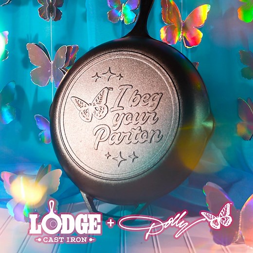 10K views · 277 reactions | Everyone’s favorite cast iron is back with Dolly Parton skillets from Lodge! | Lodge Cast Iron | Facebook