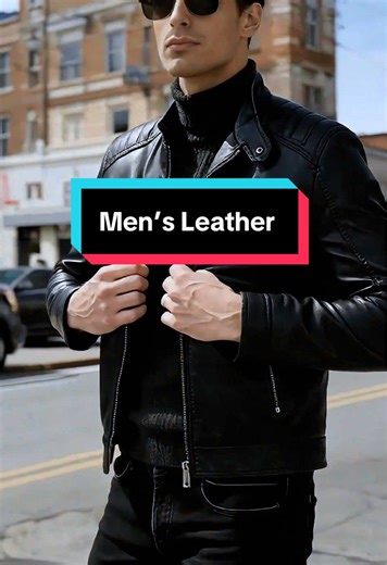 You should choose the best stand-collar leather jacket#leather #fyp #tiktokshop #tiktokmademebuyit #mensfashion