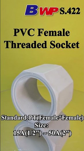 PVC Female Threaded Socket. PVC threaded Coupling. BWP