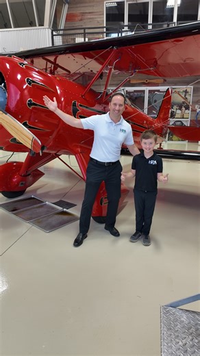 High Performance Aviation on Instagram: "Part 1: Learning the WACO one question at a time. 🛩️ Brandon walks around this classic aircraft with Wesley, answering every curious question along the way. #FlyHPA #AviationFamily #WACO"