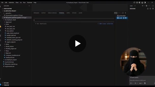 AI Employee Automation System Built with Python and Watchdog | Hina Yaqoob posted on the topic | LinkedIn