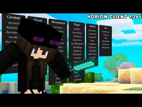 1.26+ Hack Client FREE - Minecraft Bedrock - Works w/ Windows Mobile MCPE iOS & All (Horion)