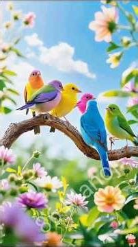 birds perched on branches #shorts #birds #birdvideo #short #shortvideos