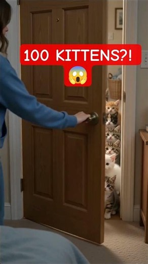 She Opened the Door... and 100 Kittens Were Waiting! 😱🐱
