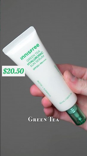 innisfree green tea hyaluronic hydrating sun serum review 🍵