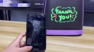 Crelander LED Backpack, 12 inch Small Laptop Backpack with Programmable Screen Smart Dynamic Fashion Shoulder Bag for Women Daily Use Cycling Travel Daypack App Control, (purple)