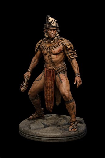 Maya Warrior STL – Ancient Mayan Warrior Miniature for 3D Printing | Tribal Warrior Statue | Apocalypto Style - Etsy
