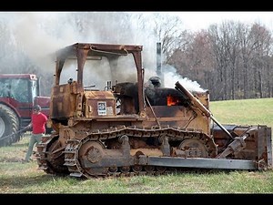 Extreme DIESEL BULLDOZER cold start compilation l CATERPILLAR ENGINES