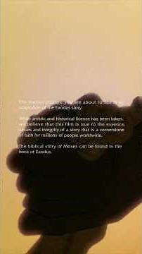 Moses; The Prince of Egypt