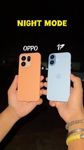 iPhone 17 vs oppo find x9s night mode test