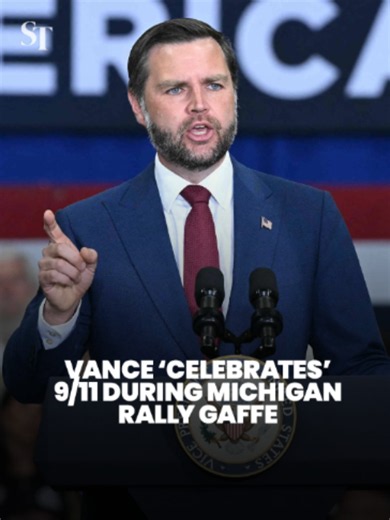 US Vice-President JD Vance made a glaring gaffe during a speech at a rally in Michigan after saying the US was about to “celebrate” the 25th anniversary of the 9/11 attacks. #JDVance #911 #911anniversary #US