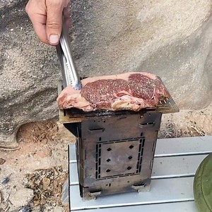 88K views · 225 reactions | #6 Grilled Steak! Firebox Stove Cooking...