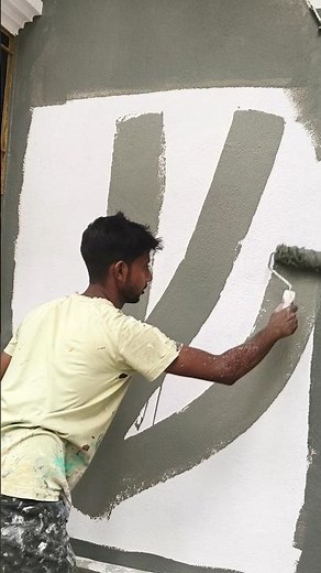 Is Grey the Perfect Exterior Wall Color for Your Home? 🏡 #shorts #viral #painting #works #wallpaint