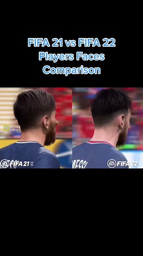 Comparativa de Rostros entre FIFA 21 y FIFA 22