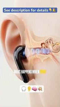 Earbuds: The Hidden Danger 🦻🎧 😱 #earbuds #airpods #music #earhealth