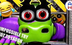 【fnaf动画】不要笑挑战IMPOSSIBLE try NOT TO LAUGH - FNAF Secrurity Breach - ANIMATION有联动