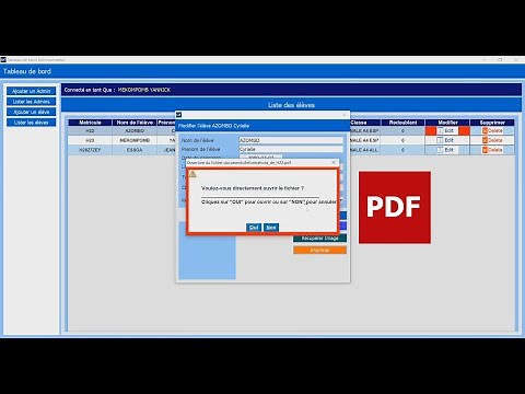 Jour 6-1 Intégration de Itext PDF sur Netbeans et impression d'un élève-Java