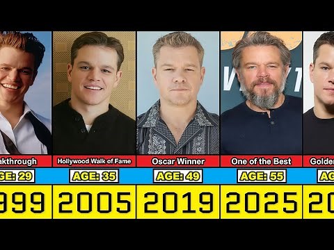 Matt Damon Transformation From 5 to 55 Year Old