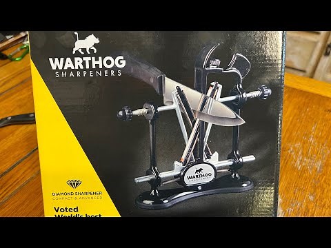 Best knife sharpener. Warthog Vsharp A4 diamond sharpen compact advanced easy to use. A real review.