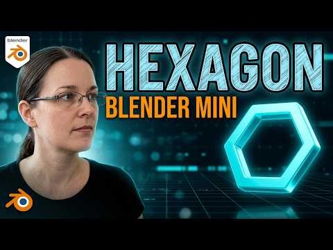 Perfect Hexagons in Blender (The Simple Way). Blender Mini Tutorial (#51)(S4) #cgi #3dart #blender3d