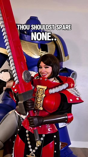 It’s a easy choice, The Order of the Bloody Rose love to battle up close and personal, it’s in their nature. #warhammer40k #sistersofbattle #cosplay