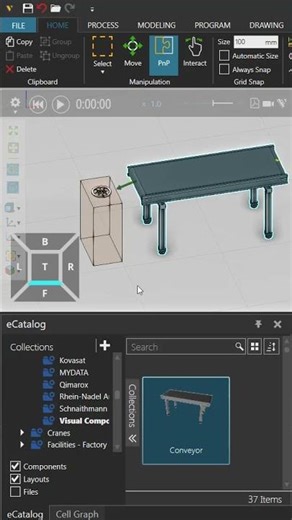 Memasukkan Feeder dan Conveyor di Visual Components #visualcomponents #teknikmesin #factorylayout