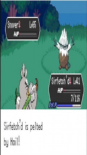 capturing a snover 20 levels stronger than my pokemon team