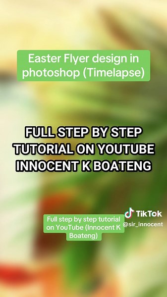 Easter Flyer Design Tutorial in Photoshop Timelapse