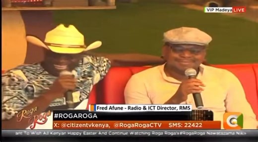 20K views · 493 reactions | Fred Afune, Radio and ICT Director RMS: Royal Media Services is on the ground (VIP Madeya) with all our big personalities. If you miss out you shouldn’t blame anyone. Leo hakuna kulala #RogaRoga | Citizen TV Kenya | Facebook