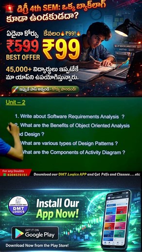 Object Oriented Software Engineering Important Questions 2026 | One Day Preparation