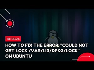 How to fix the error "Could not get lock /var/lib/dpkg/lock" on Ubuntu | VPS Tutorial