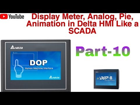 How to used Animation Property like analog, pipe, meter, pie Lamp in Delta HMI Software.