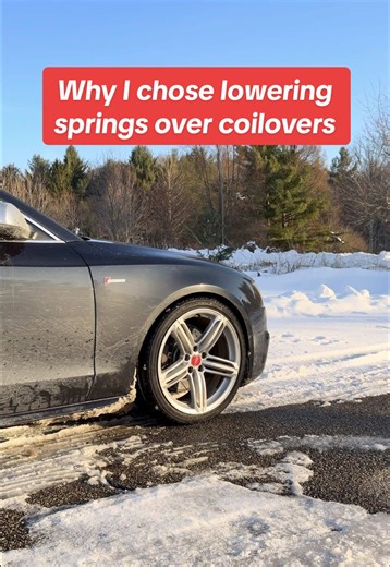 Why I Chose Lowering Springs for My Audi S5