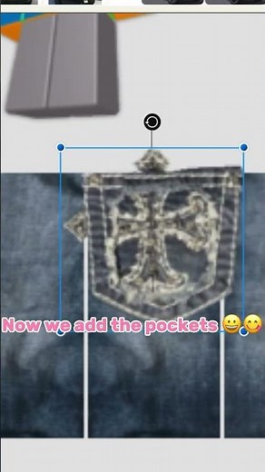 Making these cute jeans in Roblox! #roblox #shorts #tutorial