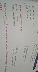 The Shape of SF4​ is :... | Filo