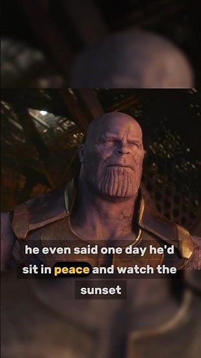 Thanos' Hidden Peace After the Snap! 🌅 Why Infinity War Was HIS Story 😲 #Thanos #InfinityWar #MCU