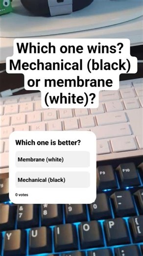 The difference between a membrane and a mechanical keyboard #keyboard